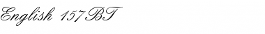 English157 BT Regular Font Title Preview