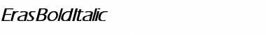 Eras Bold Italic Font Title Preview