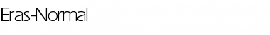 Eras-Normal Regular Font Title Preview