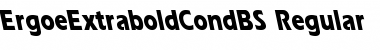 ErgoeExtraboldCondBS Regular Font Title Preview