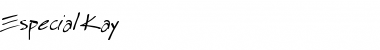 Especial Kay Regular Font Title Preview