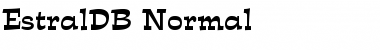 EstralDB Normal Font Title Preview