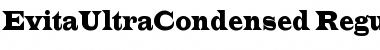 EvitaUltraCondensed Regular Font Title Preview