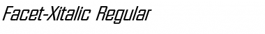 Facet-Xitalic Regular Font Title Preview