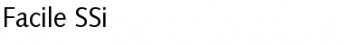 Facile SSi Regular Font Title Preview