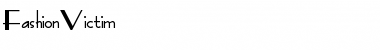 FashionVictim Regular Font Title Preview