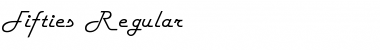 Fifties Regular Font Title Preview