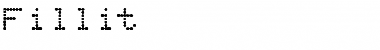 Fillit Regular Font Title Preview