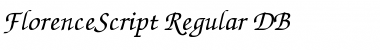 FlorenceScript DB Regular Font Title Preview