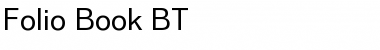 Folio Book Font Title Preview