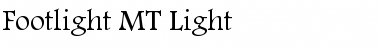 Footlight MT Light Regular Font Title Preview