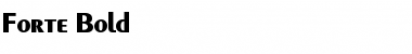 Forte Bold Font Title Preview