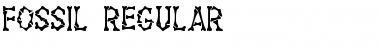 Fossil Regular Font Title Preview