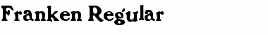 Franken Regular Font Title Preview