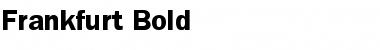 Frankfurt Bold Font Title Preview