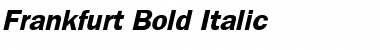 Frankfurt Bold Italic Font Title Preview
