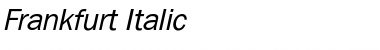 Frankfurt Italic Font Title Preview