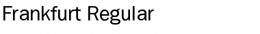 Frankfurt Regular Font Title Preview