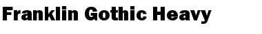 Franklin Gothic Heavy Regular Font Title Preview