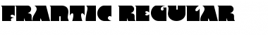 Frantic Regular Font Title Preview