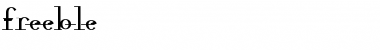 freeble Regular Font Title Preview