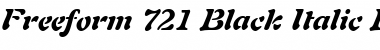 Freefrm721 Blk BT Black Italic Font Title Preview