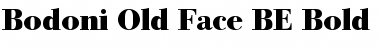 Bodoni Old Face BE Regular Font Title Preview