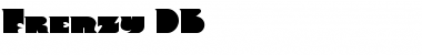 Frenzy DB Medium Font Title Preview