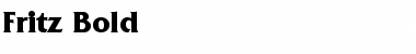 Fritz Bold Font Title Preview