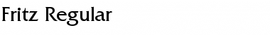 Fritz Regular Font Title Preview