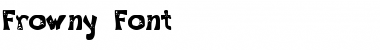 Frowny Font Regular Font Title Preview