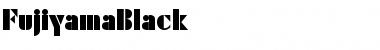 FujiyamaBlack Regular Font Title Preview