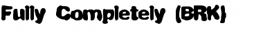 Fully Completely (BRK) Regular Font Title Preview