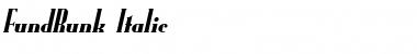 FundRunk Italic Font Title Preview