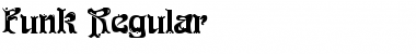 Funk Regular Font Title Preview
