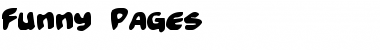 Funny Pages Regular Font Title Preview