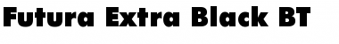 Futura XBlk BT Extra Black Font Title Preview