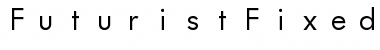FuturistFixedWidth Regular Font Title Preview