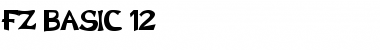 FZ BASIC 12 Normal Font Title Preview