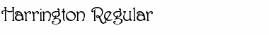 Harrington Regular Font Title Preview