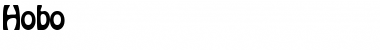 Hobo Regular Font Title Preview