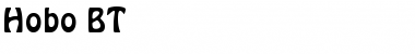 Hobo Regular Font Title Preview