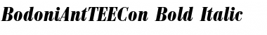 BodoniAntTEECon Bold Italic Font Title Preview