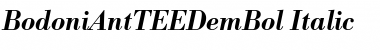 BodoniAntTEEDemBol Italic Font Title Preview