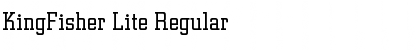 KingFisher Lite Regular Font Title Preview
