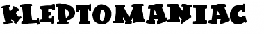 Kleptomaniac Regular Font Title Preview