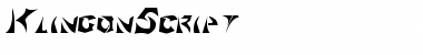 Klingon Regular Font Title Preview